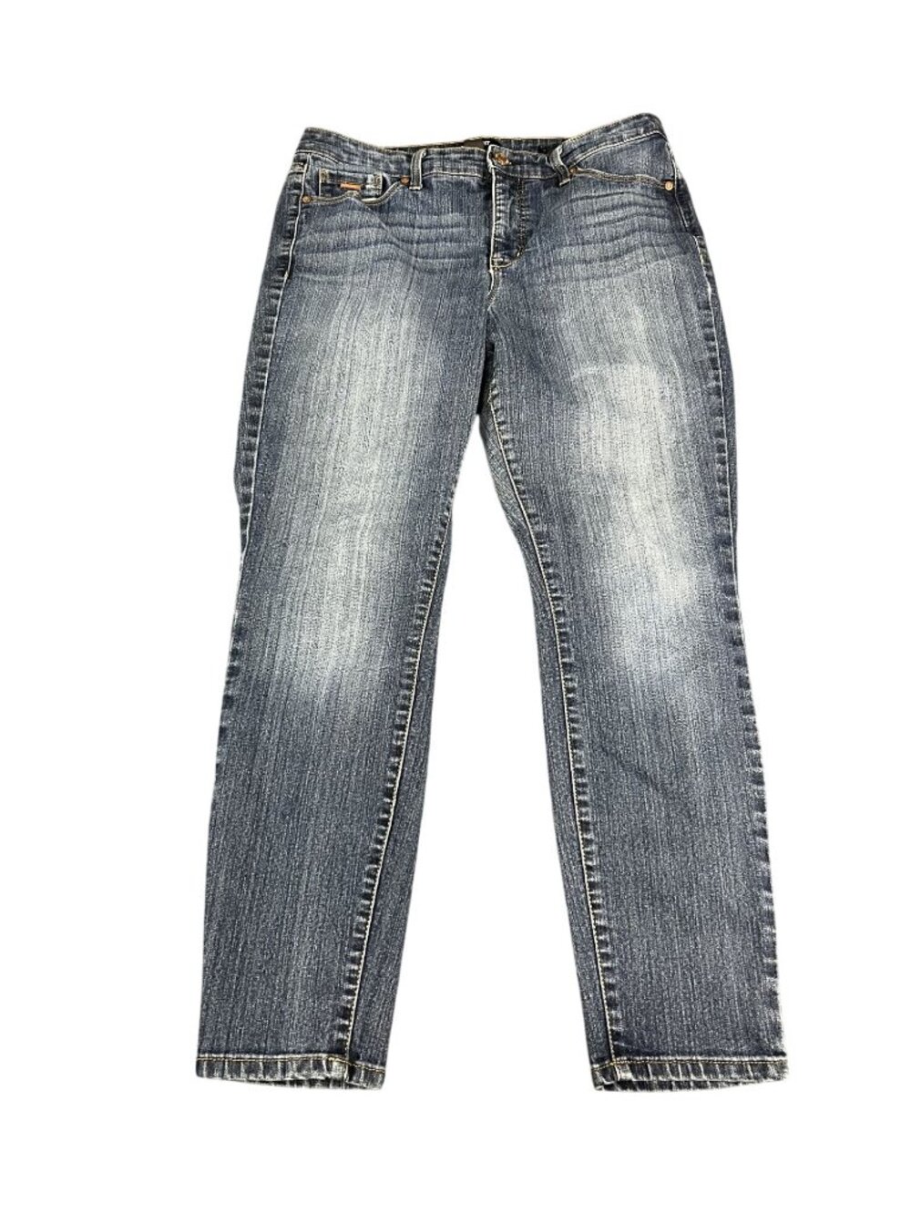 Nine West Womens Size 10 Straight Leg Blue Jeans